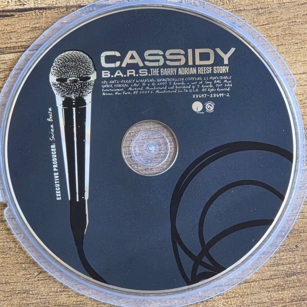 Cassidy B.A.R.S. (The Barry Adrian Reese Story) CD Rap Hip Hop